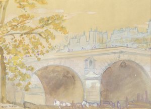 Pont Marie from Quai des Celestins by Arthur Bowen Davies